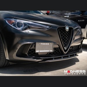  Alfa Romeo Stelvio Front Splitter - Carbon Fiber - Quadrifoglio